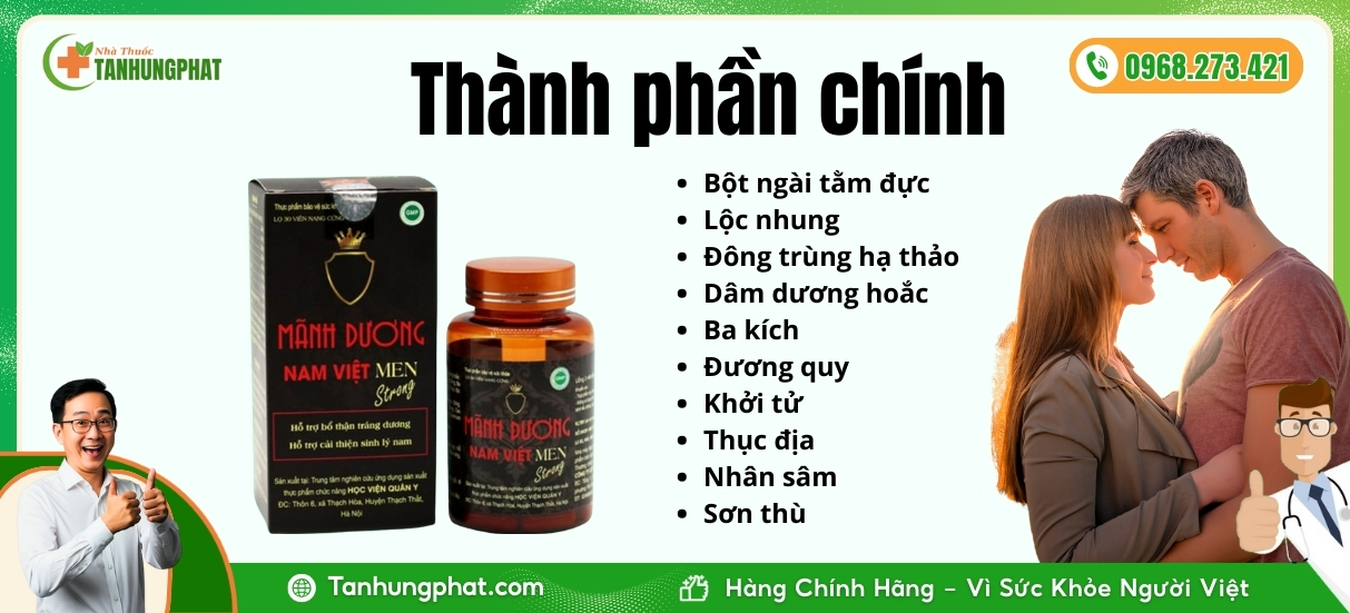 Thành phần có trong Mãnh Dương Nam Việt