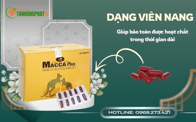 Viên uống Macca Plus dạng viên nang