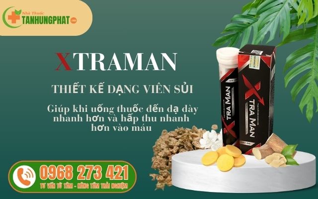 Xtraman thiết kế dạng viên sủi