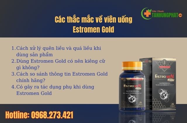 Các vấn đề hay hỏi của viên uống Estromen Gold