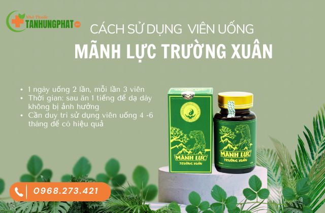 Cách dùng Mãnh Lực Trường Xuân hiệu quả