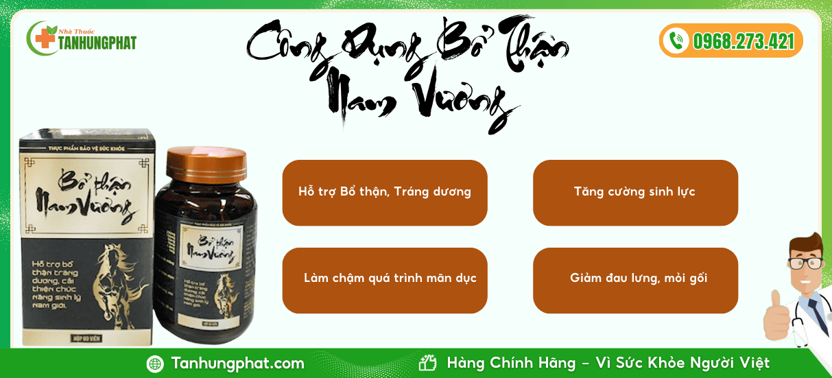 Cộng dụng Bổ Thận Nam Vương