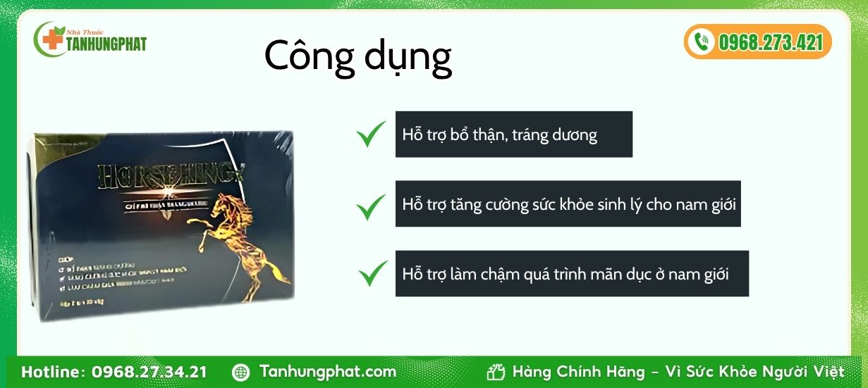 công dụng của horse kingz