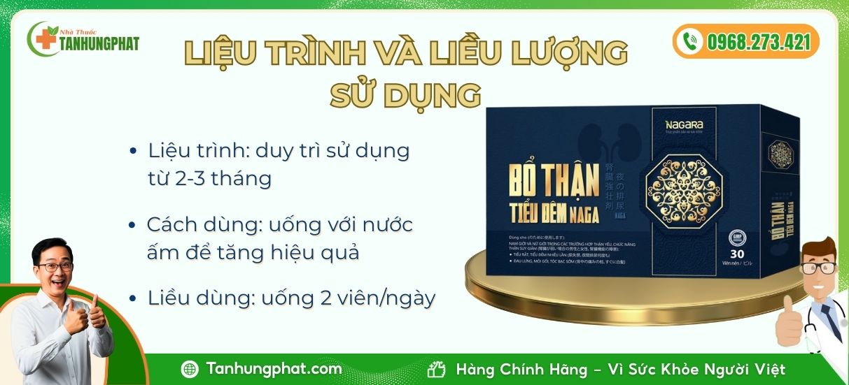 Liệu trình sử dụng của viên uống Naga