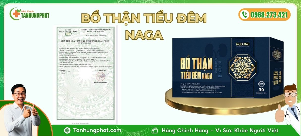  viên uống Naga bổ thận tiểu đêm