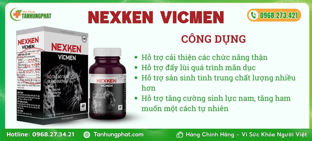 Công dụng của Nexken Vicman
