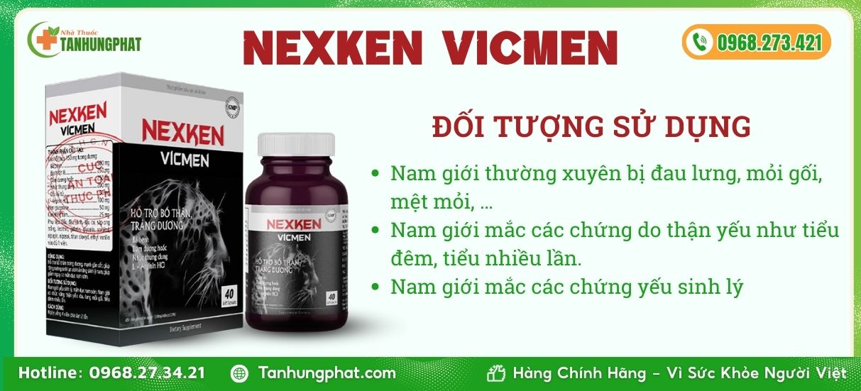 Đối tượng sử dụng của Nexken Vicmen