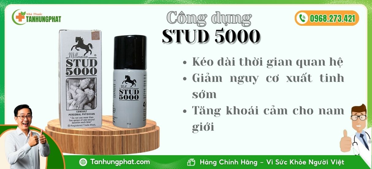 Công dụng chính của Stud 5000