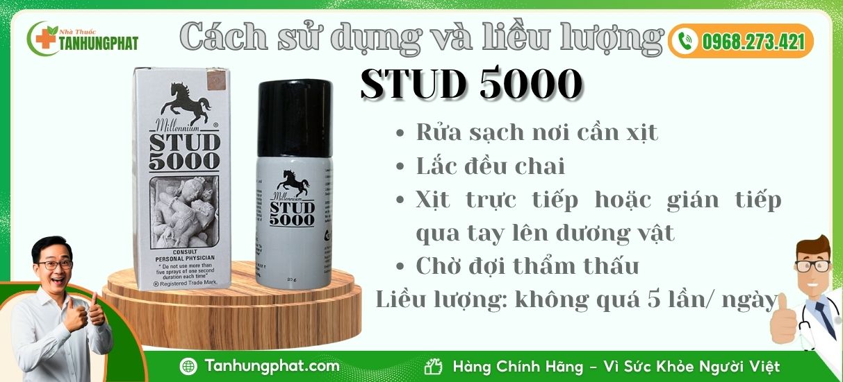 Cách sử dụng Stud 5000