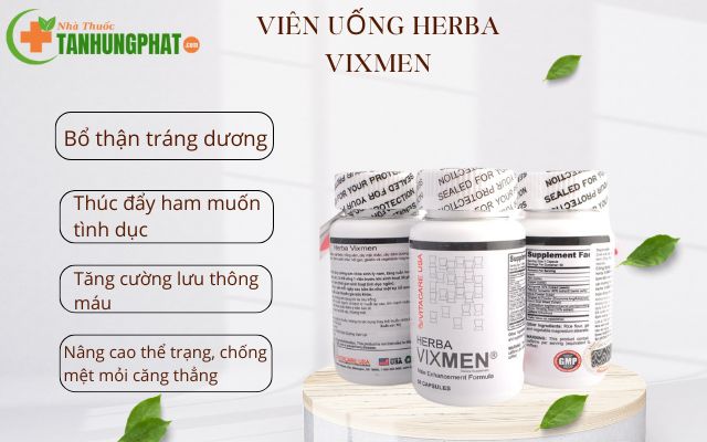 công dụng của viên uống Herba Vixmen