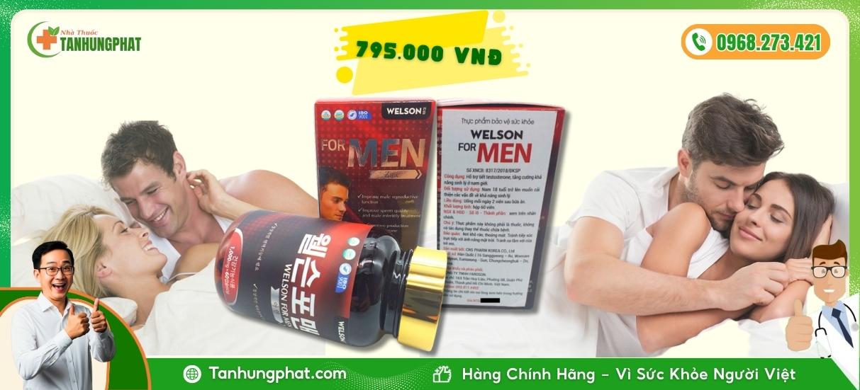 Giá của một hộp Welson For Men