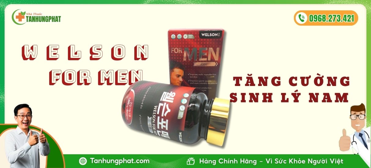 Viên uống hỗ trợ tăng cường sinh lý nam giới Welson For Men