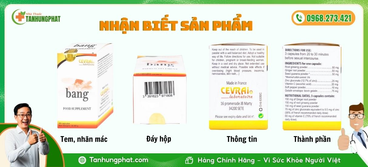 Nhận biết Bang Cevrai hàng thật