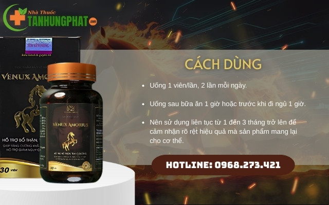Cách dùng viên uống Venux Amorius