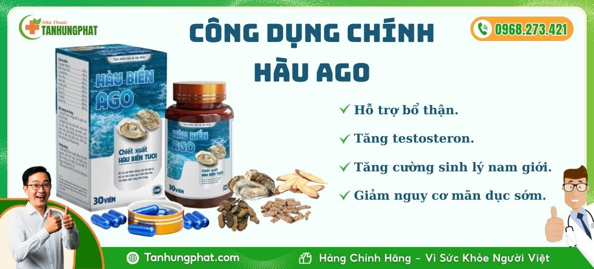 công dụng của hàu biển ago