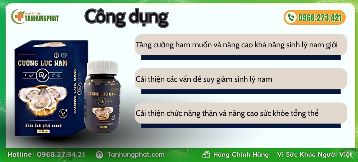Cường Lực Nam Dược Vương có những công dụng