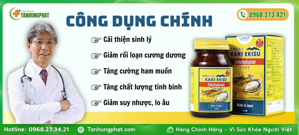 KaKi Ekisu Tohchukasou có tác dụng gì