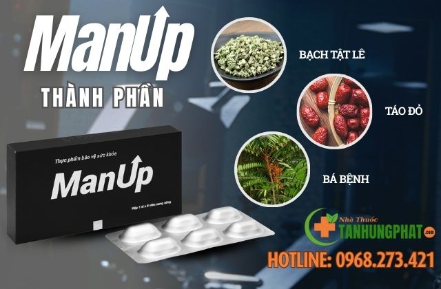 thành phần có trong viên uống Man Up