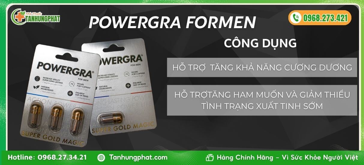 Đối tượng sử dụng Powergra for men