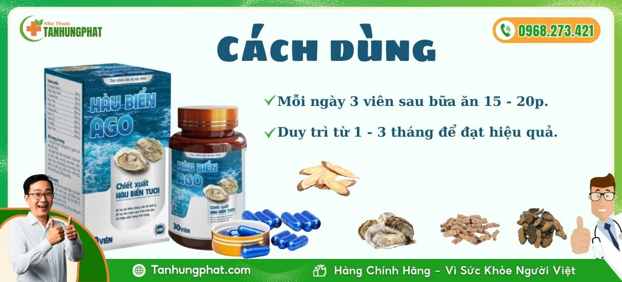 cách dùng hàu biển ago