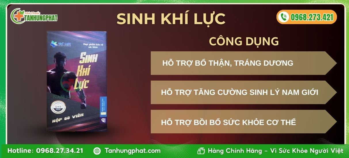 Công dụng của viên uống SInh Khí Lực