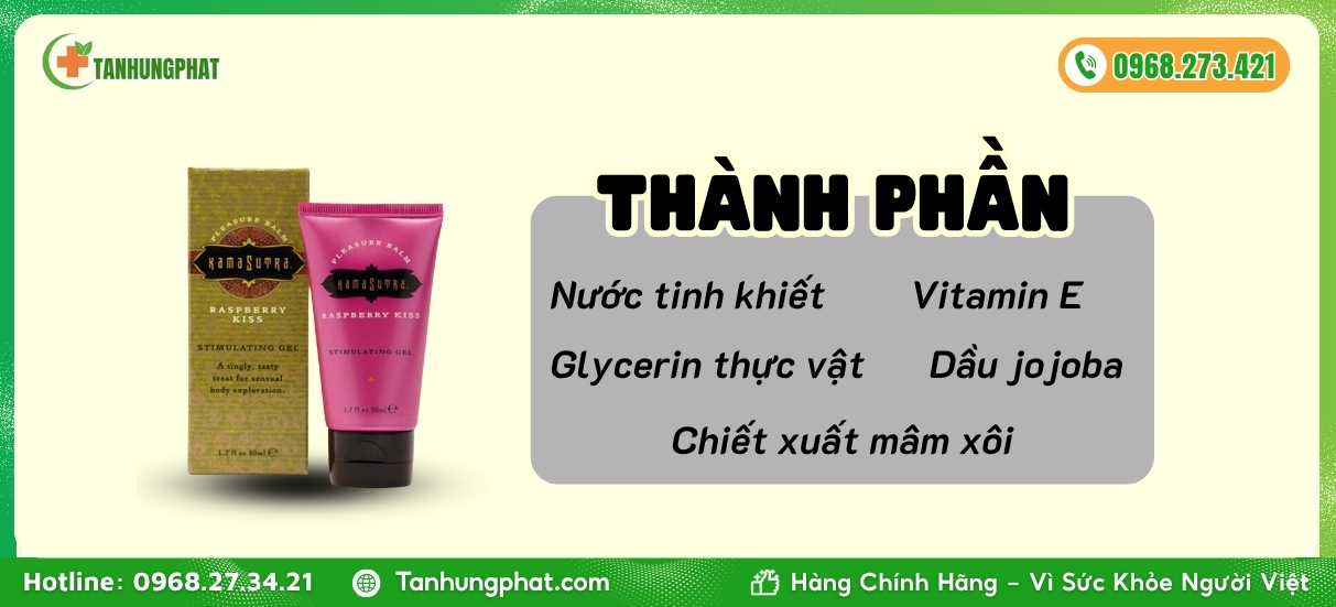 Thành phần sản phẩm Raspberry Kiss