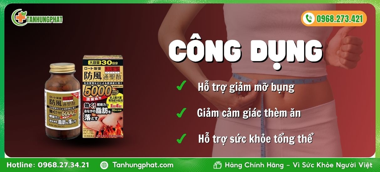 Công dụng Rohto 5000mg
