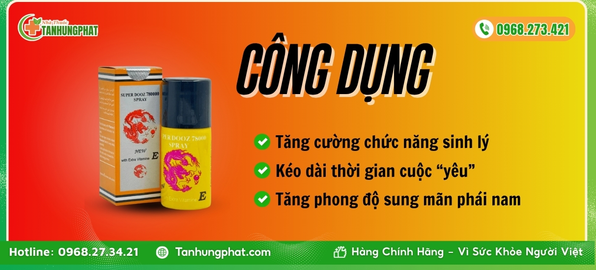 Công dụng Super Dooz 78000 Spray