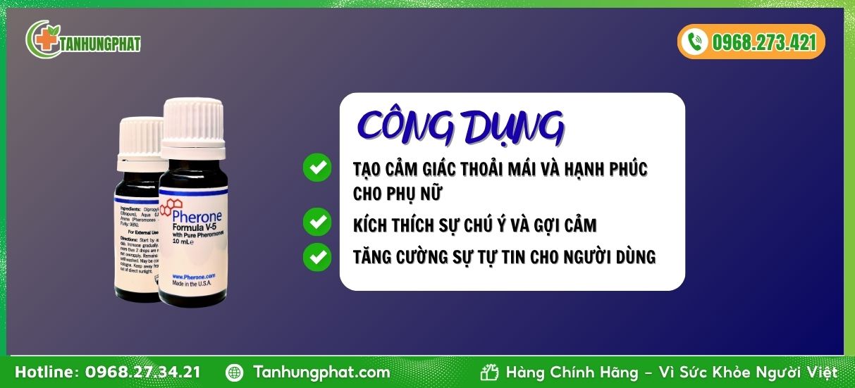 Công dụng của Pherone Formula V-5
