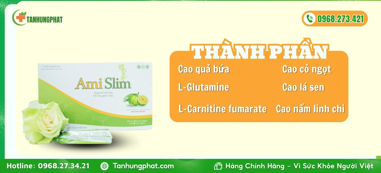 Thành phần của ami slim