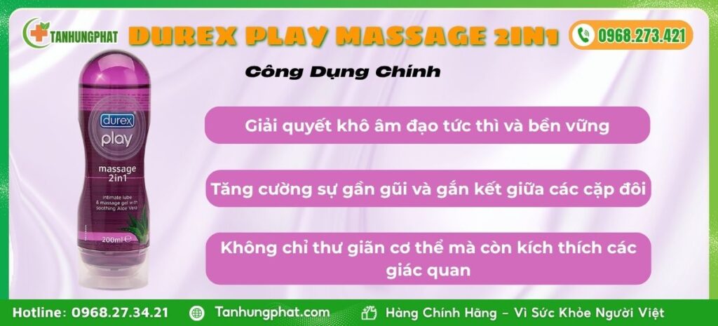 Công Dụng Durex play massage 2in1