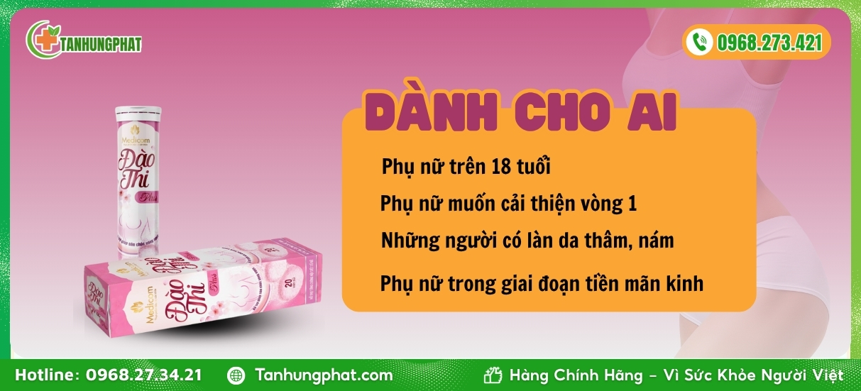 Đối tượng sử dụng viên sủi Đào Thi Plus