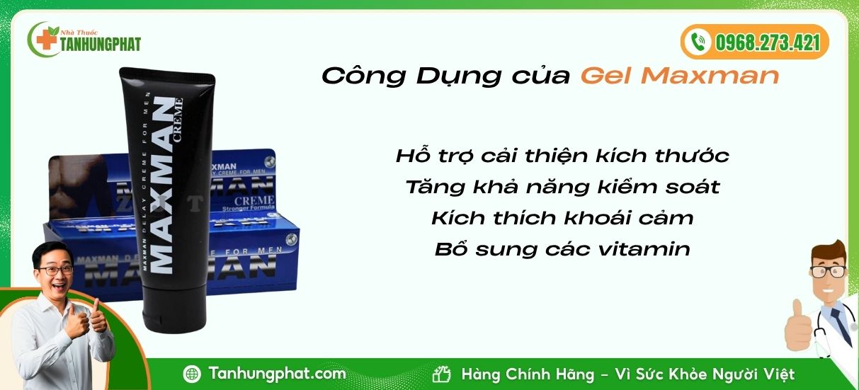 Công Dụng Gel Bôi Maxman