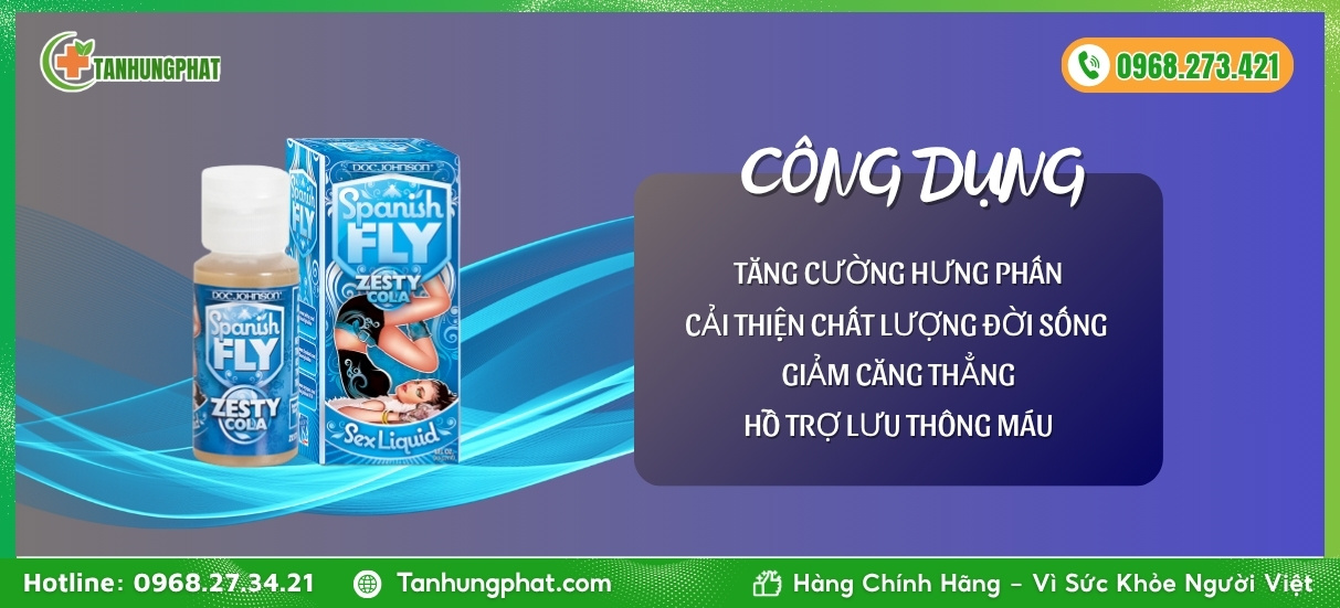 Công dụng SPANISH FLY ZESTY COLA