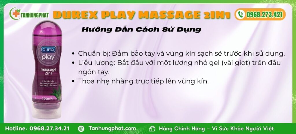 Hưỡng Dẫn Cách Sử Dụng Durex play massage 2in1