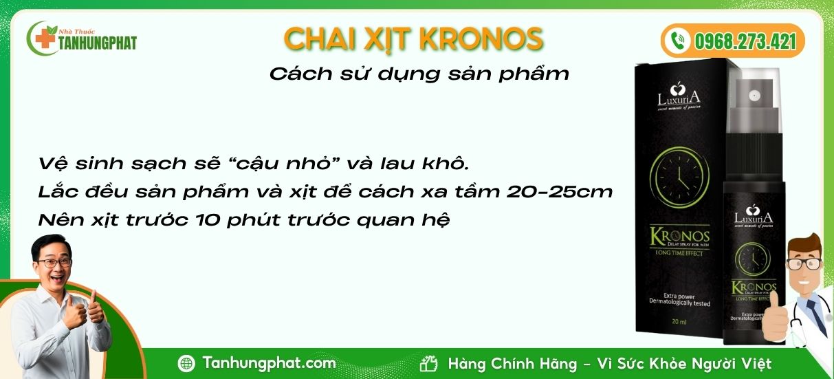 Hướng Dẫn Cách Dùng Chai Xịt Kronos