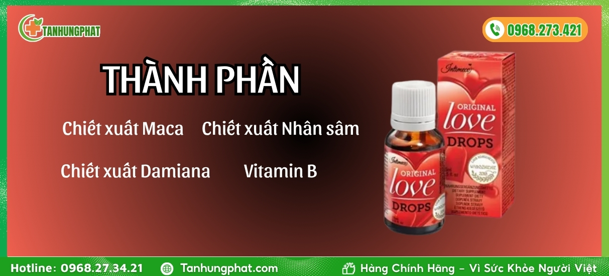 Thành phần Original Love Drop