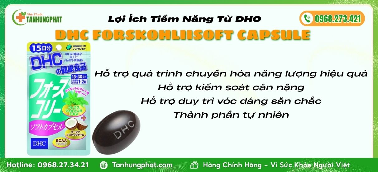 Lợi Ích DHC Forskohlii Soft Capsule