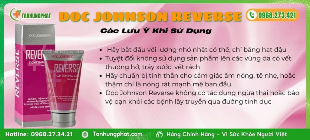 Các Lưu Ý Khi Dùng Doc Johnson Reverse