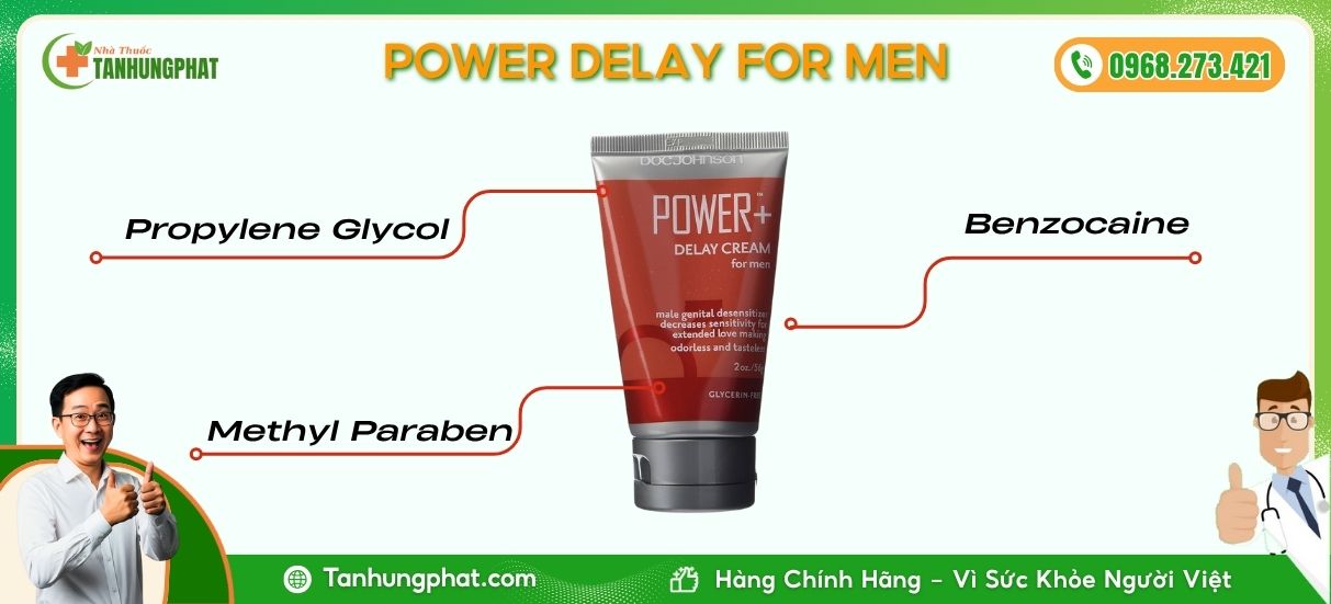 Thành Phần Power Deley Cream