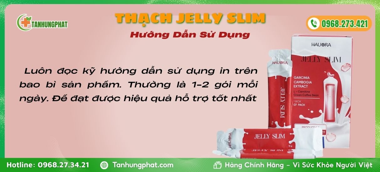 Hướng Dẫn Sử Dụng Thạch Giảm Cân Jelly Slim