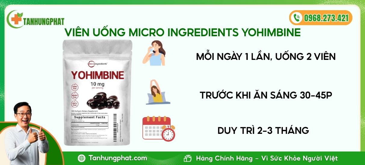 các uống Micro Ingredients Yohimbine