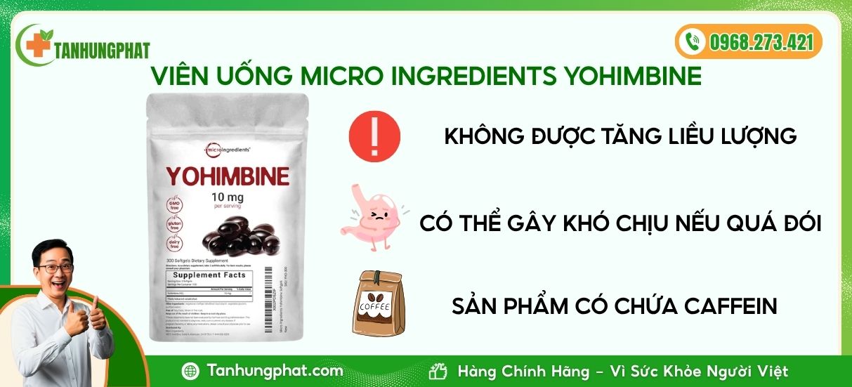 tác dụng phụ Micro Ingredients Yohimbine