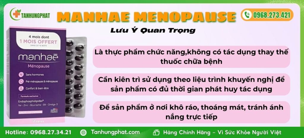 Lưu ý Quan Trọng Manhae Menopause