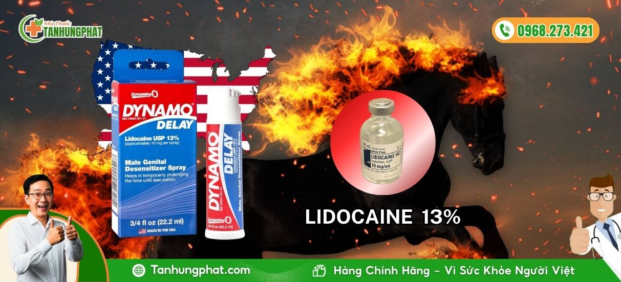 thành phần dynamo delay men xịt chống xuất tính sớm