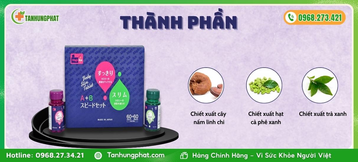 Thành phần có trong viên uống AB Nhật Bản
