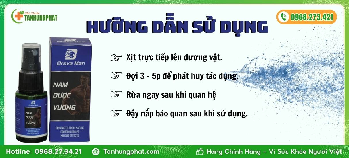Hướng dẫn sử dụng chai xịt Nam Dược Vương