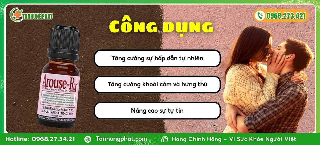 Công dụng của nước hoa Arouse Rx Women