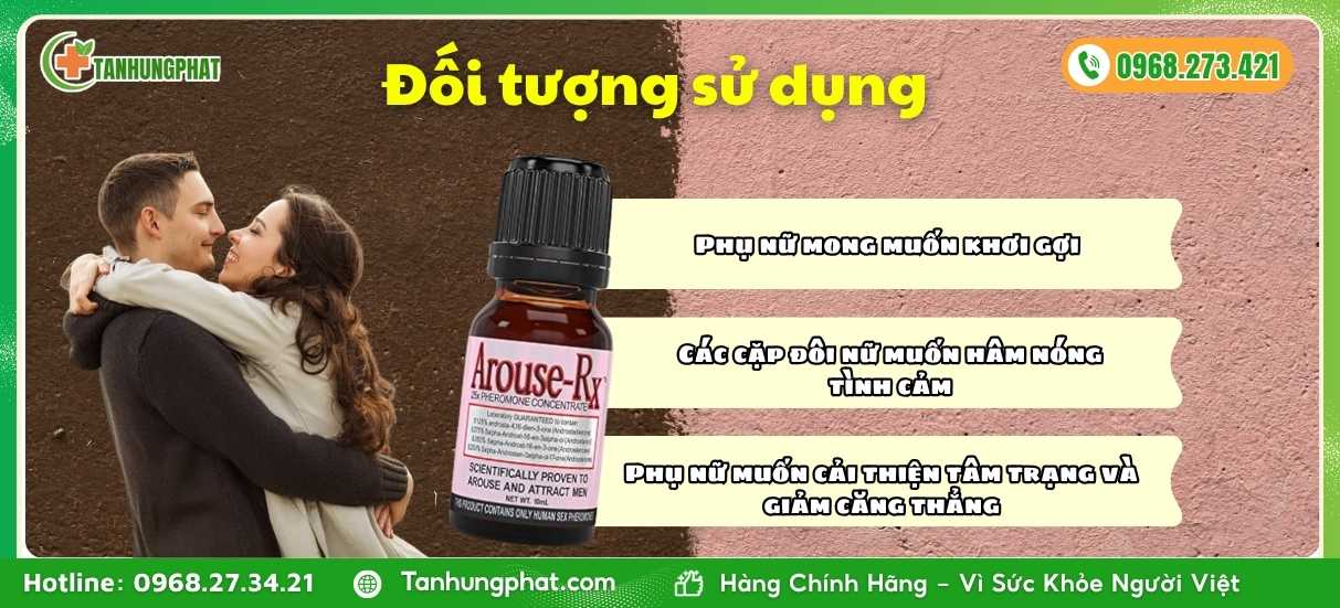 Đối tượng sử dụng nước hoa Arouse Rx Women