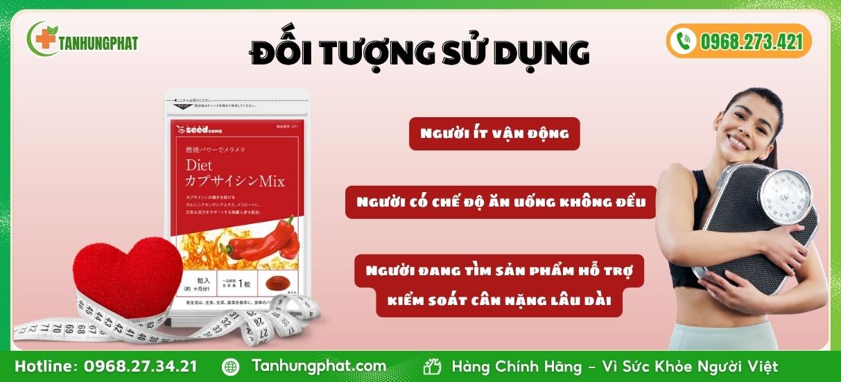 Đối tượng sử dụng Capsaicin Mix Seedcoms